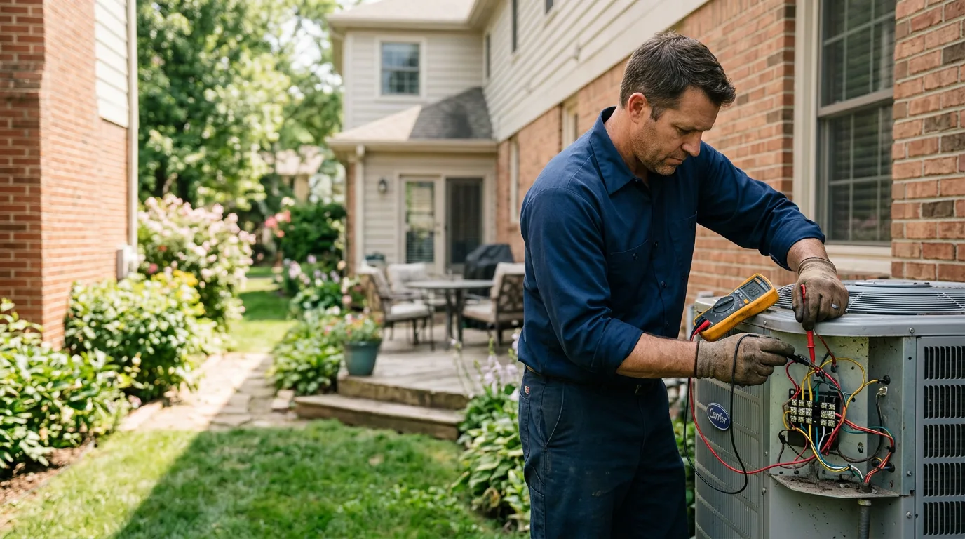 HVAC technician working near Freeland, MD